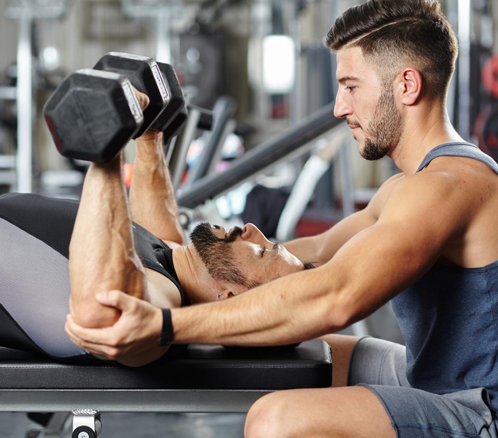 entraînement personnel au gymnase